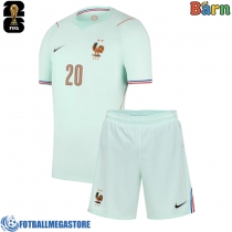 Fotballdrakt Barn Frankrike Desire Doue #20 Bortedraktsett VM 2026 Kortermet (+ Korte bukser)